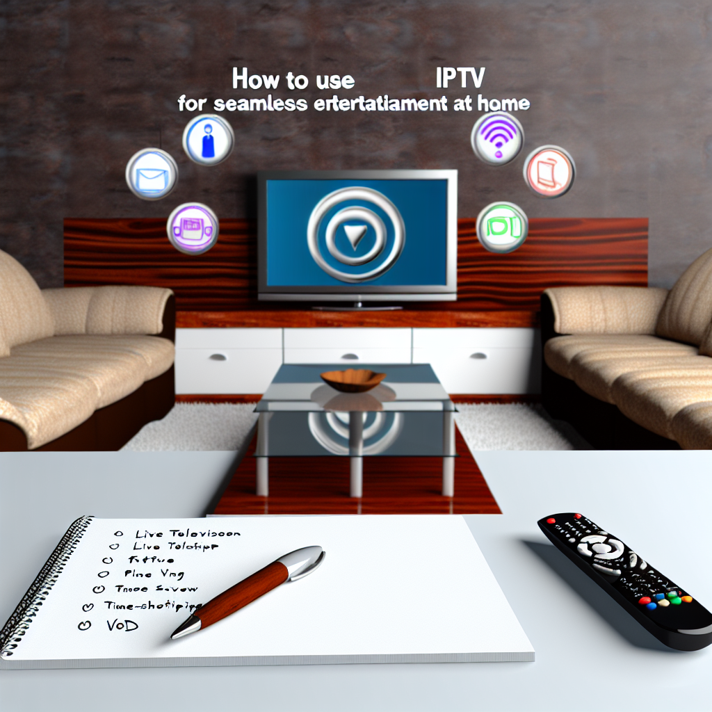 How to use iptv for seamless entertainment at home